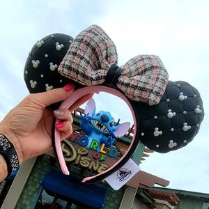 *SOLD* Disney Tweed & Pearl Minnie Ears